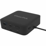 VisionTek VT1200DL Docking Station - for Notebook  Laptop  Desktop - Power Passthrough - USB Type A  USB Type C - 2 Displays Supported - 4K  4K @ 60Hz  4K UHD - 3840 x 2160 - 5 x USB Po