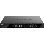 D-Link DGS-1520-28MP Layer 3 Switch - 26 Ports - Manageable - 3 Layer Supported - Modular - 453.30 W Power Consumption - 740 W PoE Budget - Twisted Pair  Optical Fiber - PoE Ports - 1U