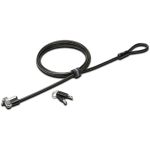 Kensington N17 Keyed Laptop Lock for Dell Devices - 6 ft Cable - Keyed Lock - Black  Silver - Carbon Steel - For Notebook  Tablet
