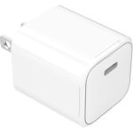 4XEM 35W USB-C Wall Charger - 1 Pack - 35 W - 120 V AC  230 V AC Input - 5 V DC/3 A  9 V DC  12 V DC  15 V DC  20 V DC Output - White - Compatible with iPhone 15 - iPhone 15 Plus + iPho