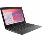 Lenovo 100e Chromebook Gen 4 83G80001US 11.6in Touchscreen Chromebook - HD - Intel N-Series N100 - 8 GB - 64 GB Flash Memory - English Keyboard - Graphite Gray - Intel Chip - 1366 x 768