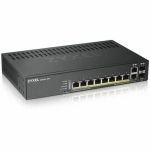ZYXEL GS1920-8HPv2 8-Port Gigabit Smart Nebula Cloud Managed PoE Switch | 8 PoE+ Ports at 130W with 2 SFP Uplinks - 8 Ports - Gigabit PoE / PoE+ Ethernet - Nebula Cloud Manageable - Lay