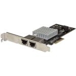 StarTech.com Dual Port 10G PCIe Network Adapter Card - Intel-X550AT 10GBASE-T PCI Express 10GbE Multi Gigabit Ethernet 5 Speed NIC 2port - PCIe Network Adapter Card Dual NIC ports Netwo