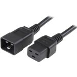 StarTech PXTC19C20143 3' Heavy Duty 14 AWG Compute r Power Cord - C19 to C20 - For Server Computer PDU - Black