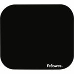 Fellowes Mouse Pad - Black - 0.13in Height x 9in Width x 8in Depth - Black - Polyester - Scratch Resistant - 1 Each