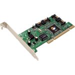 SIIG Serial ATA 4-Channel RAID - Serial ATA/150 - PCI - Plug-in Card - RAID Supported - 0  1  10 RAID Level - 4 Total SATA Port(s) - 4 SATA Port(s) Internal