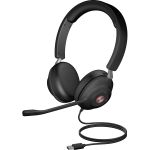 Cyber Acoustics Essential USB Computer Headset - Stereo - USB Type A - Wired - 20 Hz to 20 kHz - Over-the-head - Binaural - Ear-cup - 7 ft Cable - Noise Cancelling  Uni-directional Micr