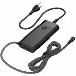 HP 110W USB-C Laptop Charger - 110 W - 3.28 ft Cable - 120 V AC  230 V AC Input - 5 V DC  9 V DC  12 V DC  15 V DC  20 V DC Output - 6.25 A - Black