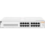 HPE Instant On 1430 16G Class4 PoE 124W Switch - 16 Ports - Gigabit Ethernet - 10/100/1000Base-T - 2 Layer Supported - 147 W Power Consumption - 124 W PoE Budget - Twisted Pair - PoE Po