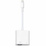 4XEM 2-in-1 8-pin Lightning to RJ-45 Ethernet and USB-C Adapter - MFi Certified - Lightning - 480 Mbit/s Data Transfer Rate - 1 Port(s) - 1 - Twisted Pair - 10/100Base-T - Portable - Wh