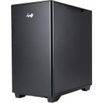 In Win IW-CS-A5BLK-1AM120S A5 Computer Case - Mid-tower - Black - Tempered Glass  Aluminium  Acrylonitrile Butadiene Styrene (ABS)  SECC  Polycarbonate - 4 x Bay - 0 - Micro ATX  Mini I