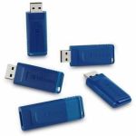 8GB USB Flash Drive - 5pk - Blue - 8GB - 5 Pk