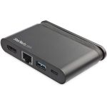 StarTech.com USB C Multiport Adapter - USB-C Travel Dock to 4K HDMI  100W PD 3.0 Pass-Through  USB-A USB-C  GbE - Portable USB Type-C Dock - USB C multiport adapter to 4K HDMI video  Gb