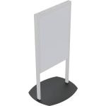 Premier Mounts Floor Mount for Digital Signage Display - Black - Height Adjustable - 46in to 55in Screen Support - Steel  Vinyl