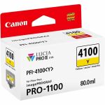 Canon Lucia PRO II PFI-4100 Original Inkjet Ink Cartridge - Yellow - 1 / Pack - 80 mL