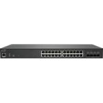 SonicWall Switch SWS14-24FPOE - 28 Ports - Manageable - 2 Layer Supported - Modular - 500.40 W Power Consumption - 410 W PoE Budget - Optical Fiber  Twisted Pair - PoE Ports - 1U - Rack