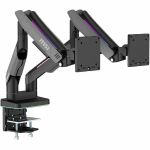 MSI Mounting Arm for Monitor  Flat Panel Mount  Curved Screen Display  Display - Matte Black  Painted Gray - Height Adjustable - 2 Display(s) Supported - 17in to 35in Screen Support - 8