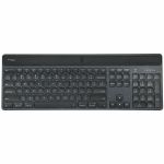 Targus Sustainable Energy Harvesting EcoSmart Keyboard - Wireless Connectivity - Bluetooth - 5 - 104 Key(s) - Notebook/Tablet - PC  Mac - Black