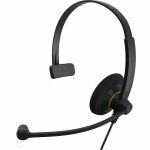 EPOS IMPACT SC 30 USB ML - Mono - USB - Wired - 60 Hz to 16 kHz - On-ear - Monaural - 6.89 ft Cable - Noise Cancelling Microphone - Black
