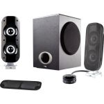 Cyber Acoustics CA-3810 2.1 Speaker System - 40 W RMS - 45 Hz to 20 kHz - Headphone