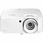 Optoma UHZ66 3D DLP Projector - 16:9 - White - High Dynamic Range (HDR) - 3840 x 2160 - Front - 2160p - 30000 Hour Normal Mode - 4K UHD - 500000:1 - 4000 lm - HDMI - USB - Network (RJ-4