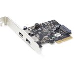 StarTech.com 2-Port USB PCIe Card 10Gbps/port - USB 3.2 Gen 2 Type-A PCI Express 3.0 x2 Host Controller Expansion Card - Windows/Linux - 2-port USB PCIe card - ASM3142 host controller f
