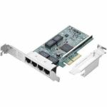 Lenovo ThinkStation Broadcom BCM5719-4P Quad-port Gigabit Ethernet Adapter - PCI 2.1 - 1000 Mbit/s Data Transfer Rate - Broadcom BCM5719-4P - 4 Port(s) - 4 - Optical Fiber - 10/100/1000