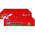 WatchGuard Firebox T145 Network Security/Firewall Appliance - Policy Management - 5 Port - 2.5 Gigabit Ethernet  Gigabit Ethernet - 3.90 Gbit/s Firewall Throughput - TLS - 5 x RJ-45 - 1