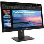 Lenovo ThinkVision T27QD-40 27in Class WQHD LED Monitor - 16:9 - Eclipse Black - 27in Viewable - In-plane Switching (IPS) Technology - WLED Backlight - 2560 x 1440 - 16.7 Million Colors