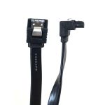 MC F03-10MSAB 40in SATA III Straight to Right Angle Cable with Locking Latch Black