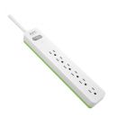 APC PE66W Essential SurgeArrest 6 Outlets 6ft Cord 120V White