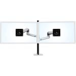 Ergotron Desk Mount for Monitor - Polished Aluminum - Height Adjustable - 2 Display(s) Supported - 40in Screen Support - 40 lb Load Capacity - 100 x 100  75 x 75