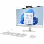 HP 24-cr0000a 24-cr0420 All-in-One Computer - AMD Ryzen 3 7320U - 8 GB - 256 GB SSD - 23.8in Full HD Touchscreen - Desktop - Shell White - AMD Chip - 1920 x 1080 - Windows 11 Home - AMD