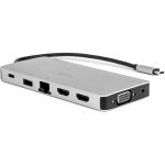 USB-C Portable Dock Multiport Adapter 100W PD 2x HDMI 1x VGA 4x USB-A SD/TF Gigabit RJ45 3.5mm Audio Port - Premium USB C Portable Dock Multiport Adapter  12-in-1 Hub - 2x HDMI 1x VGA