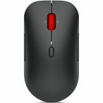 Lenovo Wireless Multi-Mode Pro Mouse 6000 - Full-size Mouse - Optical - Wireless - Bluetooth/Radio Frequency - 2.40 GHz - Eclipse Black - USB Type A - 4000 dpi - 4 Way Scroll - 8 Button