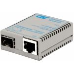 miConverter/s 10/100/1000 Gigabit Ethernet Fiber Media Converter RJ45 SFP - 1 x 10/100/1000BASE-T; 1 x 1000BASE-X; USB/US AC Powered; Lifetime Warranty