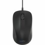 Rocstor Premium M11 USB Wired Contoured Optical Mouse - 1200 dpi - Optical - Cable - Black - USB - 1200 dpi - Scroll Wheel - 3 Button(s) - Symmetrical