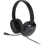 Cyber Acoustics Stereo Headset w/ Single Plug - Stereo - Mini-phone (3.5mm) - Wired - 20 Hz to 20 kHz - Over-the-head - Binaural - Circumaural - 6 ft Cable - Noise Cancelling  Uni-direc