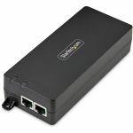 StarTech.com 1-Port 10Gbps Gigabit PoE++ Injector  90W  2.5/5/10G Ethernet/10/100/1000M  PoE++ (802.3af/at/bt)  Wall Mountable  Unmanaged - Unmanaged 1-Port 10Gbps Inline PoE++ Injector