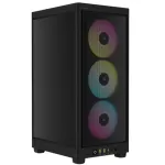 Corsair CC-9011246-WW 2000D RGB AIRFLOW Mini-ITX Computer Case Steel Mesh 2x USB-A 1x USB-C 1x Audio In Black