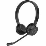 Jabra Evolve 65 TE Headset - Microsoft Teams Certification - Stereo - Wireless - Bluetooth - 98.4 ft - 20 Hz to 20 kHz - Over-the-head  On-ear - Binaural - Supra-aural - Electret Conden