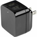 StarTech.com 2 Port USB Wall Charger  17W Wall Charger Hub (2.4A & 1A port)  Dual USB-A Power Adapter  Portable Charger for Phones/Tablets - 2-Port USB wall charger - Dual port USB-A ch