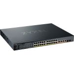 ZYXEL XMG1930-30HP 24-Port 2.5G Multi-Gigabit L3 Smart Nebula Cloud Managed PoE Switch with 2 10G SFP+ Uplinks and 4 10G Ethernet | 28 PoE+ / PoE++ Ports at 700W - 24 Ports - 2.5G Multi