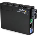 StarTech.com 10/100 Fiber to Ethernet Media Converter Multi Mode SC 2 km - Convert and extend a 10/100 Mbps Ethernet connection up to 2 km over Multi Mode SC fiber - fiber converter - e
