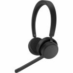 Lenovo Wireless Stereo Headset - Stereo - Wireless - Bluetooth - 98.4 ft - 32 Ohm - 20 Hz to 20 kHz - On-ear  Over-the-head - Binaural - Circumaural - 4.27 ft Cable - Noise Canceling -