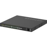 Netgear M4250-26G4XF-PoE+ AV Line Managed Switch - 24 Ports - Manageable - 3 Layer Supported - Modular - 46.80 W Power Consumption - 480 W PoE Budget - Optical Fiber  Twisted Pair - PoE