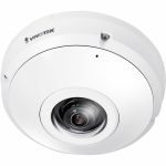 Vivotek FE9191-H-v2 12 Megapixel Indoor Network Camera - Color - Fisheye - H.265  H.264  MJPEG - 2944 x 2944 - 1.22 mm Fixed Lens - 30 fps - CMOS - Fast Ethernet - Ceiling Mount  Wall M