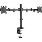 Amer Desk Mount for Monitor  Flat Panel Display - 2 Display(s) Supported - 32in Screen Support - 17.64 lb Load Capacity - 75 x 75  100 x 100 - Steel