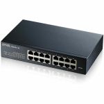 ZYXEL GS1900-16 REV 03F 16-Port Gigabit Smart Managed Switch | Fanless - 16 Ports - Gigabit Ethernet - Manageable - Layer 2 Supported - Wall Mountable  Rack-mountable  Desktop  Under Ta