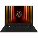 MSI Raider 18 HX AI A2XW RAIDER 18 HX AI A2XWIG-014US 18in Gaming Notebook - UHD+ - 120 Hz - Intel Core Ultra 9 285HX - 64 GB - 4 TB SSD - Core Black - Intel HM870 Chip - 3840 x 2400 -